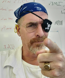 Matt Bond Borghesani dressed as pirate