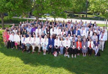 Photo of the Class of 1974 gathered during Reunion