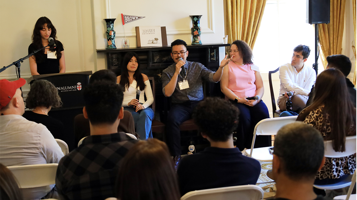 A panelist speaks at ADOCH 2025 event