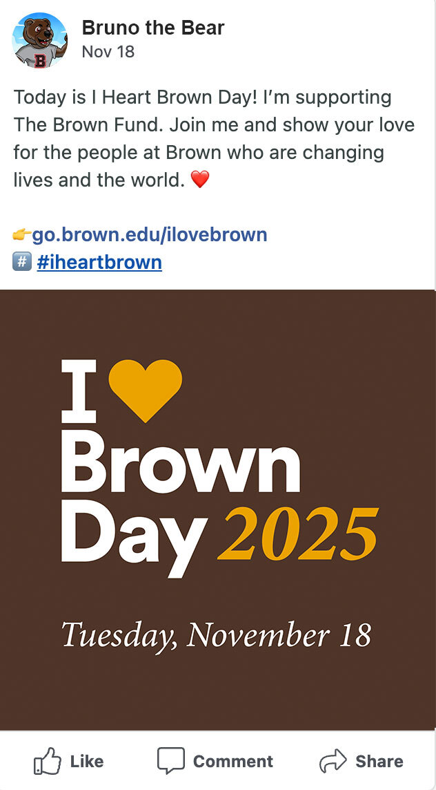 A screenshot of a social post on Facebook using the sample text below and the provided images.