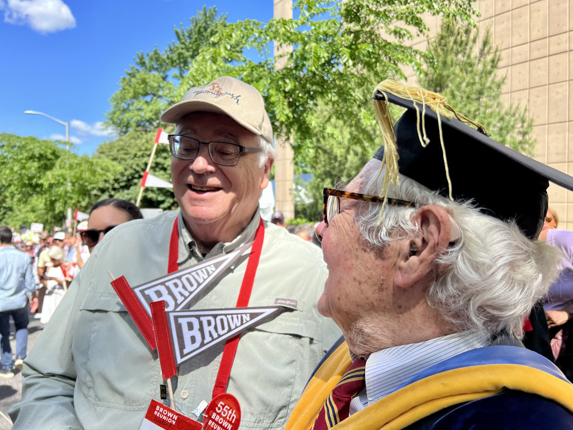 Alan with Professor Hazeltine during Reunion Weekend. 