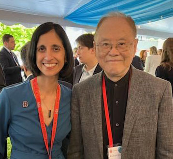 Richard Yen with Dean Tejal Desai ’94, P’27
