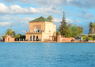 Building on the river in the Canary Islands.