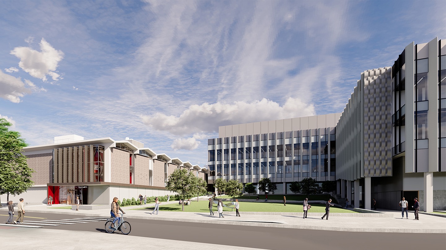 A rendering of the future Lassonde Innovation and Design Hub.