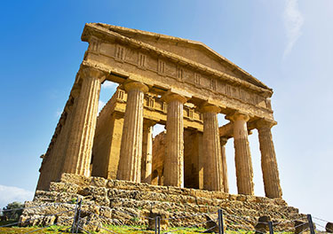 Ancient ruins in Sicily. 