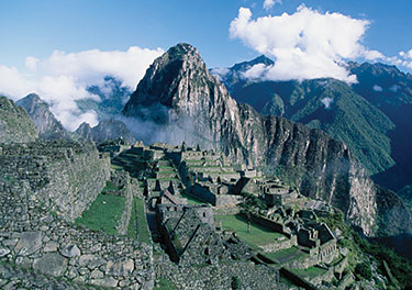 Village in the mountains of Machu Picchu.