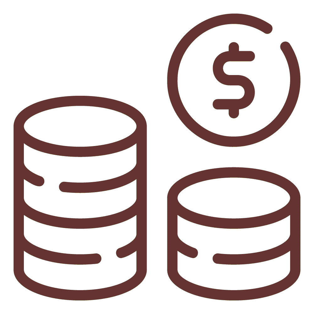 icon of stacks of coins