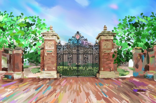 Brown's Van Wickle Gates illustration