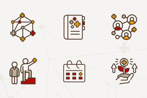 six icons from the BrownConnect+ platform