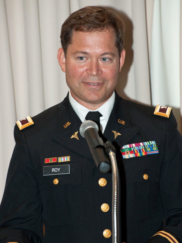 Michael Roy in uniform