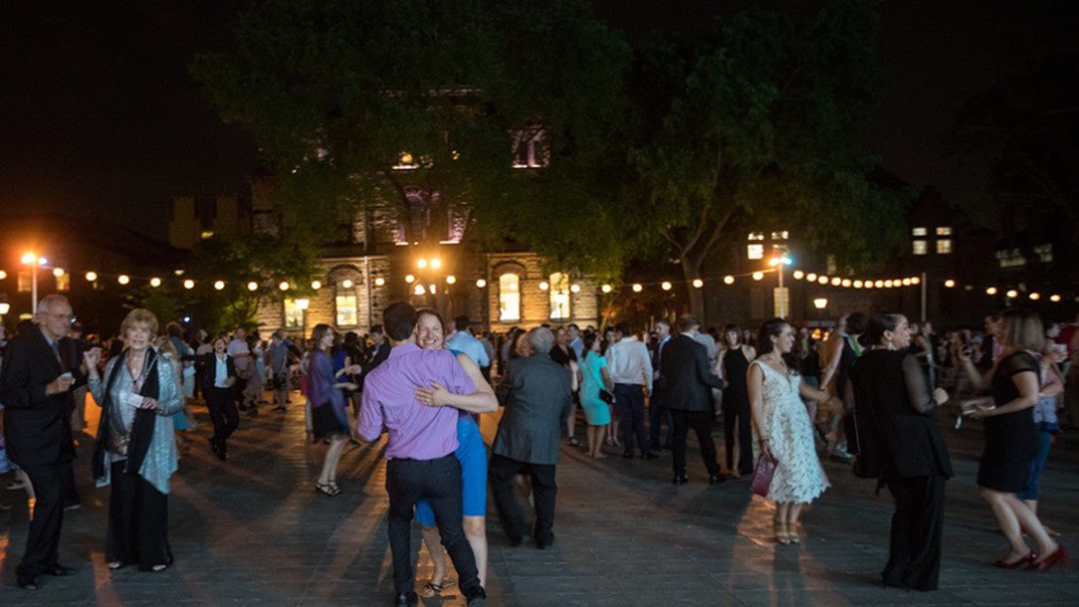 crowd dancing at Campus Dance