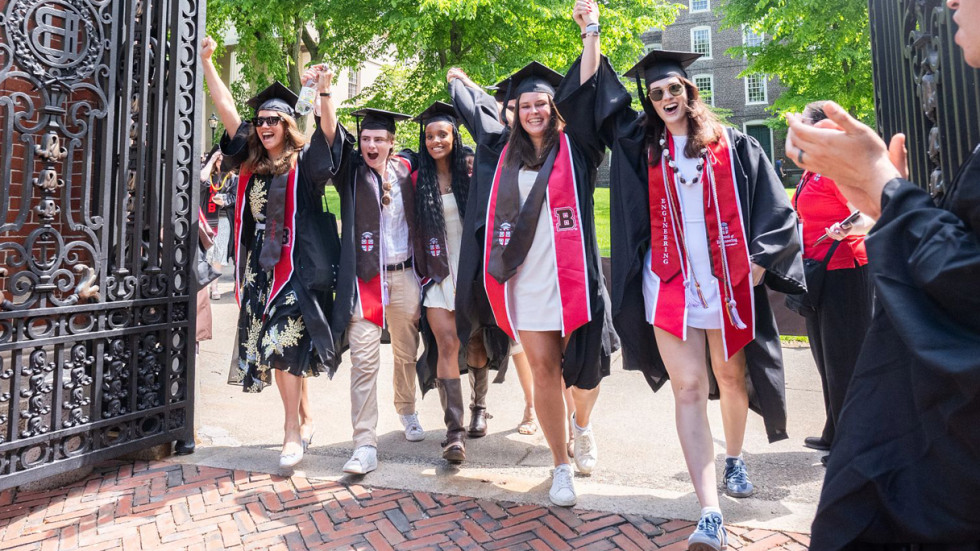 The Class of 2024 stepped through the Van Wickle Gates, becoming the newest members of the Brown alumni community. 