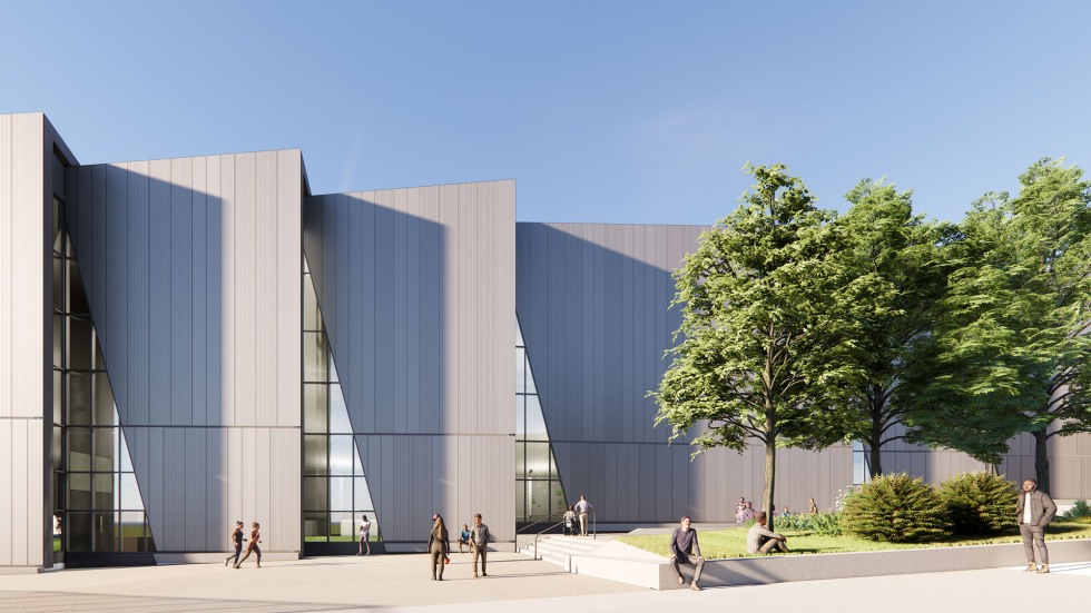 exterior rendering of indoor turf facility