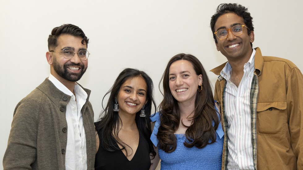 Parth Patel, Shagun Vashisth MD'25, Eleanor Brakewood MD'25, and Sai Allu '21 MD'25 