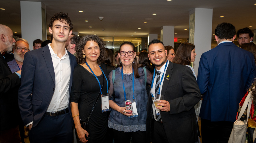 Guests at the reception for the gala inside The Lindemann 