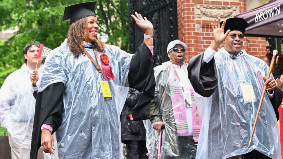 BAA President and President-elect walking through the gates
