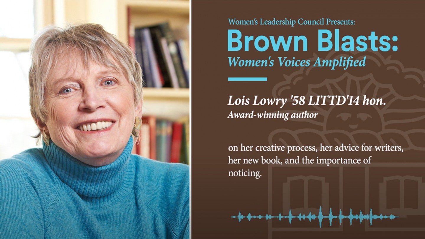 Lois Lowry ’58 on the power of noticing | Alumni & Friends | Brown University