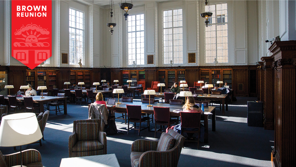 Inside of the John Hay Library.